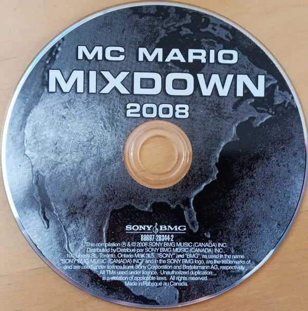 MC Mario : Mixdown 2008 (CD, Comp, Mixed)