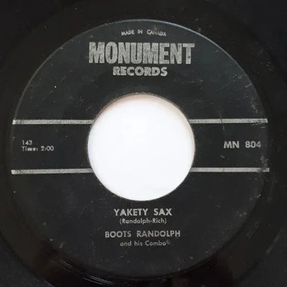 Boots Randolph And His Combo : Yakety Sax (7", Single)