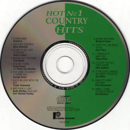 Various : Hot No 1 Country Hits (CD, Comp, Club)