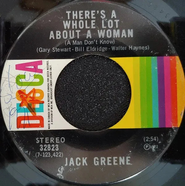 Jack Greene : There's A Whole Lot About A Woman / Makin' Up His Mind (7", Single)