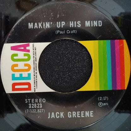 Jack Greene : There's A Whole Lot About A Woman / Makin' Up His Mind (7", Single)