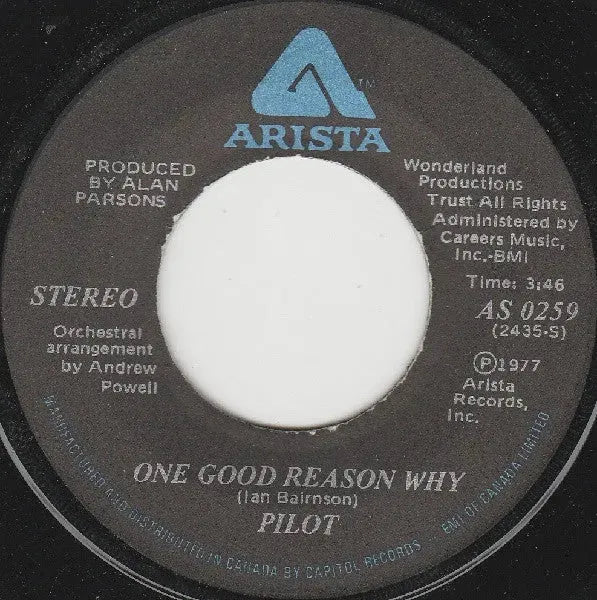 Pilot : Get Up And Go / One Good Reason Why (7", Single)