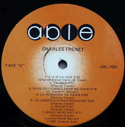 Charles Trenet : Charles Trenet (LP, Comp)