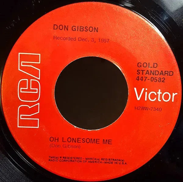 Don Gibson : Oh Lonesome Me / Blue Blue Day (7", RE)