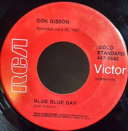 Don Gibson : Oh Lonesome Me / Blue Blue Day (7", RE)