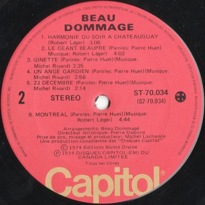 Beau Dommage : Beau Dommage (LP, Album)