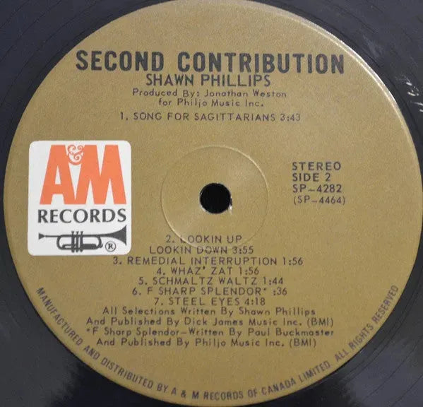 Shawn Phillips (2) : Second Contribution (LP, Album, RE, Gat)