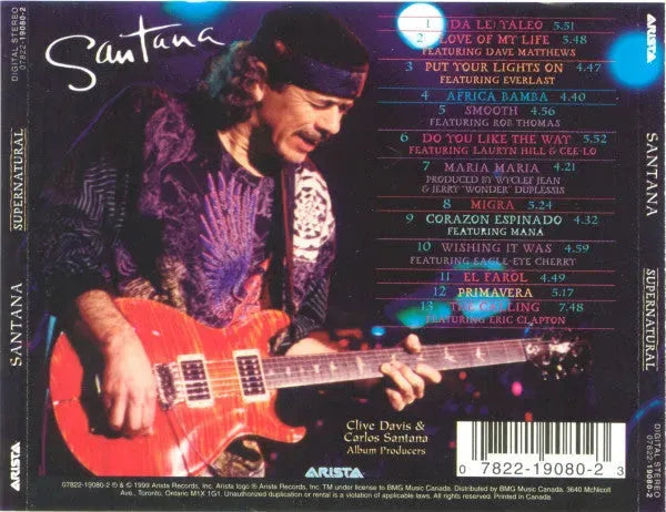 Santana : Supernatural (CD, Album)