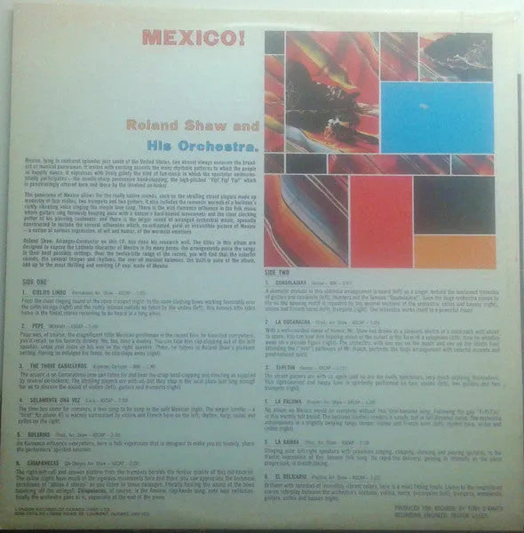 Roland Shaw And His Orchestra* : Mexico! (LP, Album)