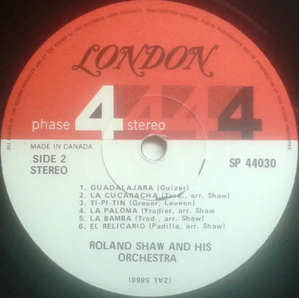 Roland Shaw And His Orchestra* : Mexico! (LP, Album)