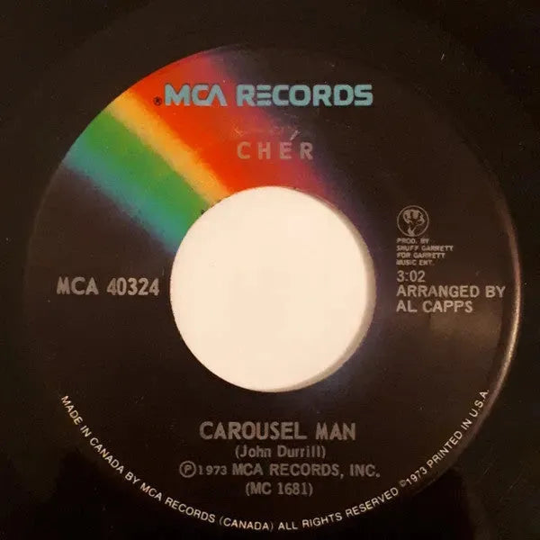 Cher : Carousel Man / When You Find Out Where You're Goin' Let Me Know  (7", Single)