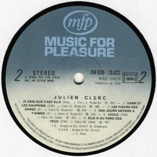 Julien Clerc : Julien Clerc (LP, Comp, RE)