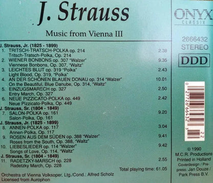 Johann Strauss Jr. / Johann Strauss Sr. : Music From Vienna III (CD, Comp)