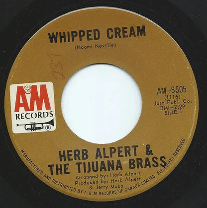 Herb Alpert & The Tijuana Brass : Whipped Cream / Mae (7")