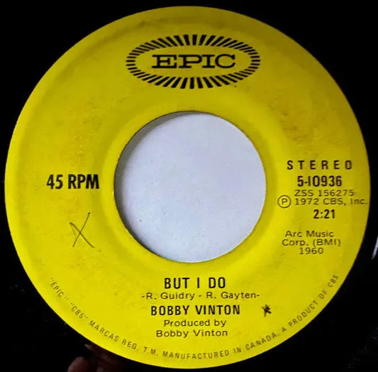 Bobby Vinton : But I Do (7", Single)