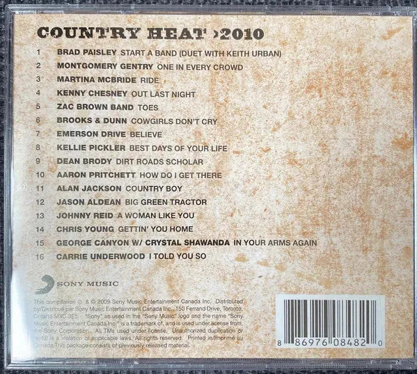 Various : Country Heat 2010 (CD, Comp)