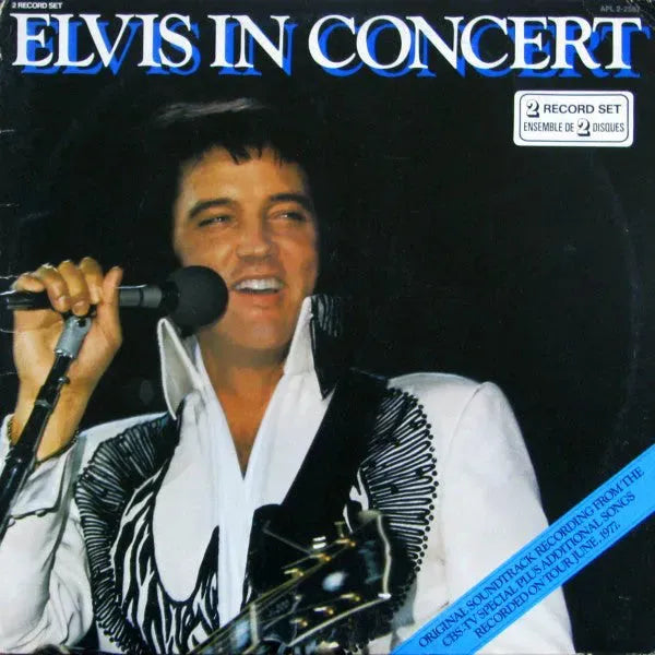 Elvis Presley : Elvis In Concert (2xLP, Album, Gat)