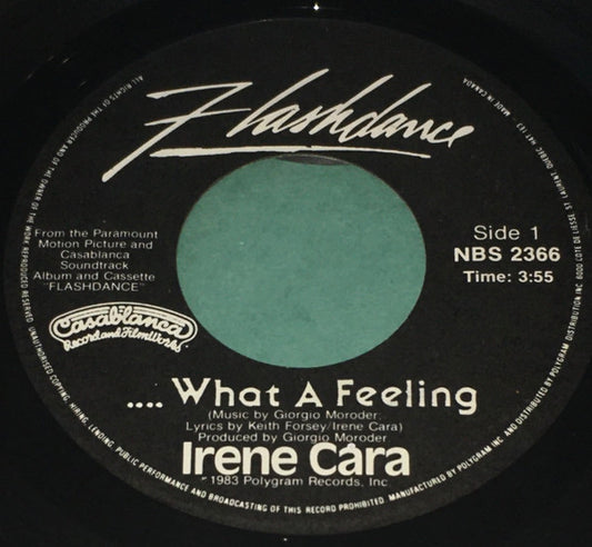 Irene Cara / Helen St. John : Flashdance... What A Feeling / Love Theme From Flashdance (7", Single)