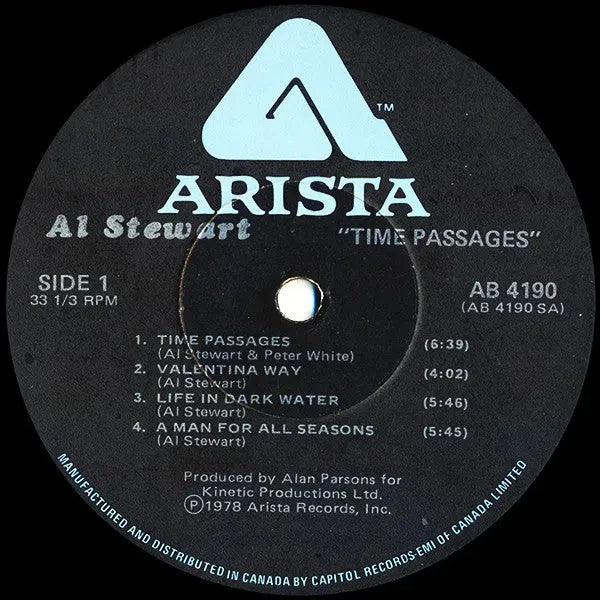 Al Stewart : Time Passages (LP, Album)