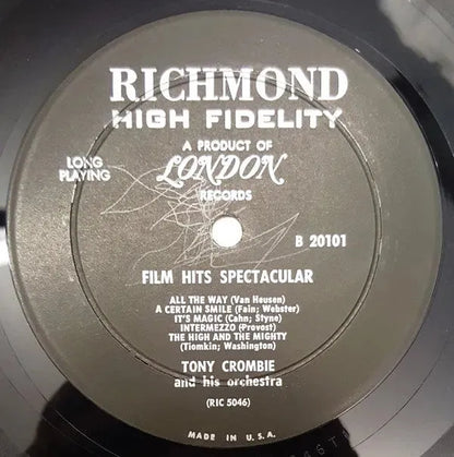 Tony Crombie And His Orchestra : Film Hits Spectacular (LP, Album, Mono)