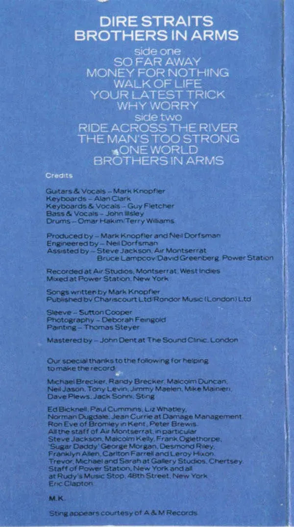 Dire Straits : Brothers In Arms (Cass, Album)