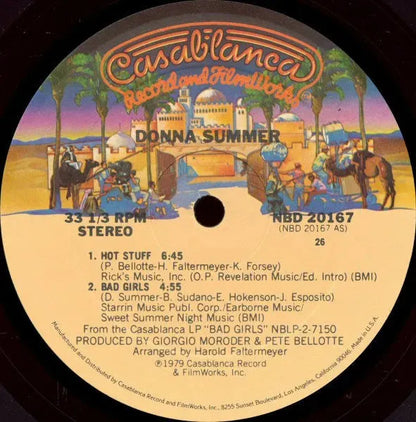 Donna Summer : Hot Stuff / Bad Girls (12", S/Sided, Mixed, 26)