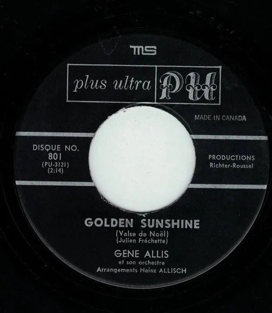 Orchestre Gene Allis : Golden Sunshine  / Main Dans La Main  (7", Single)