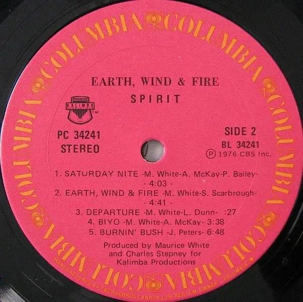 Earth, Wind & Fire : Spirit (LP, Album)