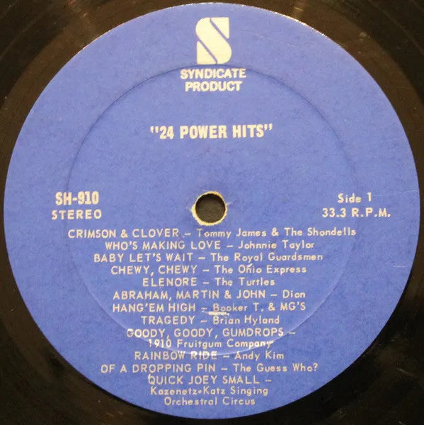 Various : "24 Power Hits" (LP, Comp, dar)