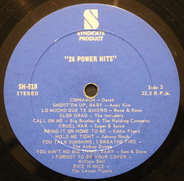 Various : "24 Power Hits" (LP, Comp, dar)