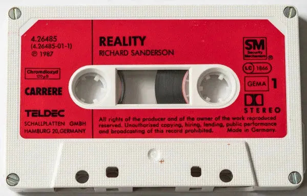 Richard Sanderson : Reality (Cass, Album)