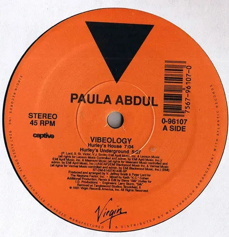 Paula Abdul : Vibeology (12")