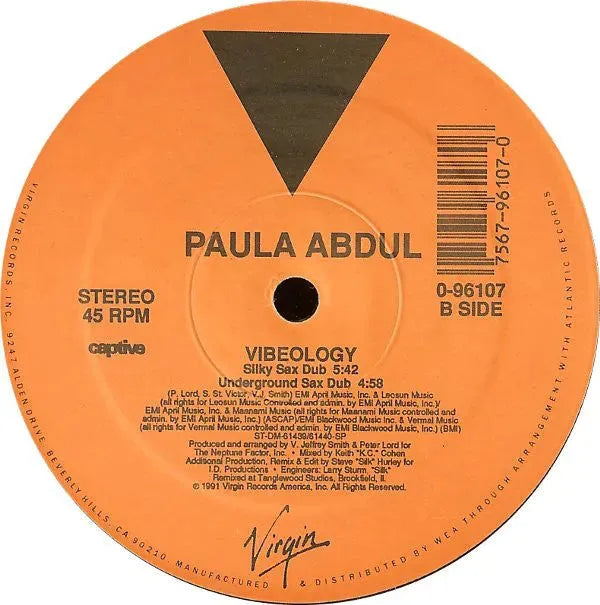 Paula Abdul : Vibeology (12")