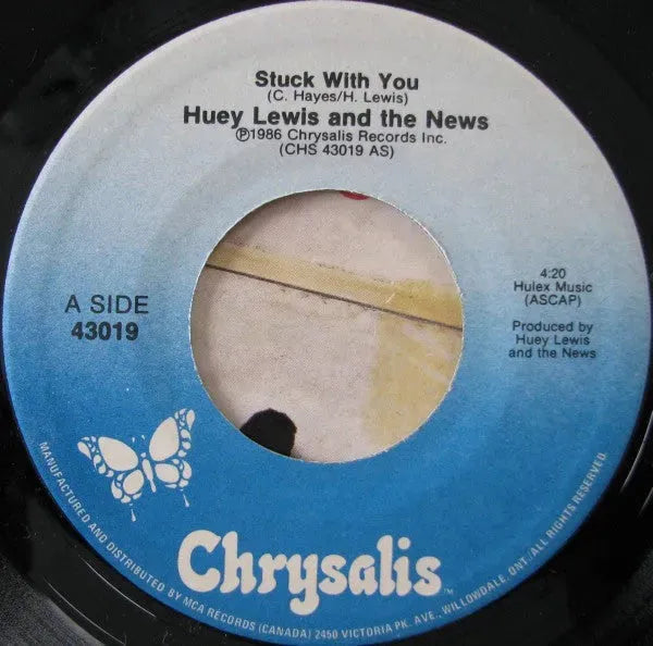 Huey Lewis & The News : Stuck With You (7", Single)