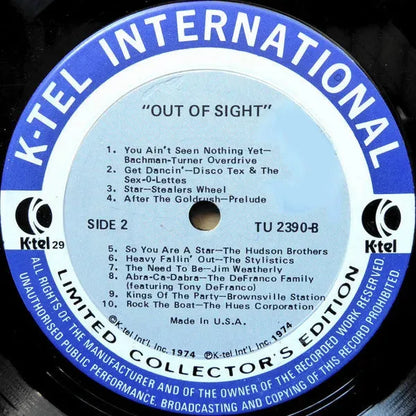 Various : Out Of Sight (Original Stars 20 Original Hits) (LP, Comp)