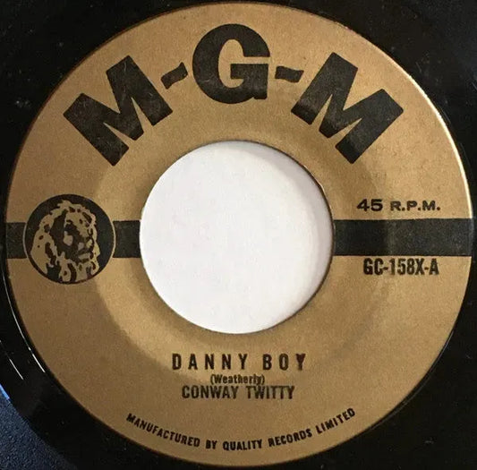 Conway Twitty : Danny Boy / Mona Lisa (7", Single, RE)