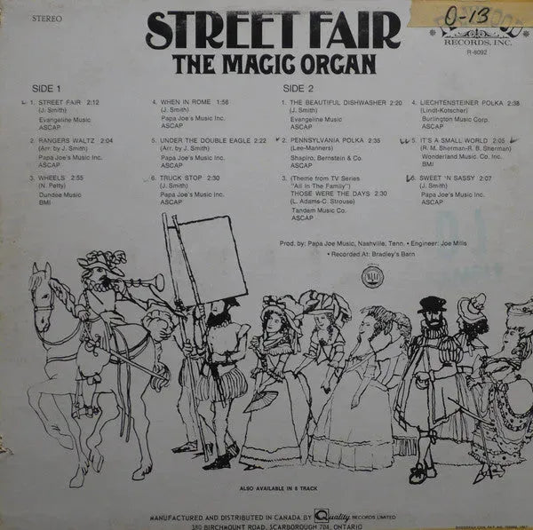 The Magic Organ : Street Fair (LP, Album)