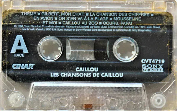 Caillou (3) : Les Chansons De Caillou (Cass, Album)