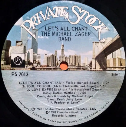 The Michael Zager Band : Let's All Chant (LP, Album)