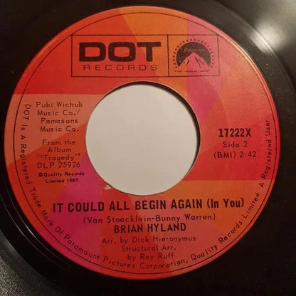 Brian Hyland : A Million To One / It Could All Begin Again (In You) (7", Single)