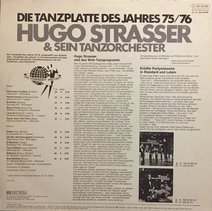 Hugo Strasser Und Sein Tanzorchester : Die Tanzplatte Des Jahres 75/76 (LP)