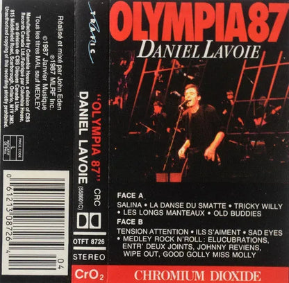 Daniel Lavoie : Olympia 87 (Cass, Album, Club, CrO)