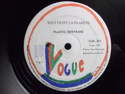 Plastic Bertrand : Tout Petit La Planète (12")