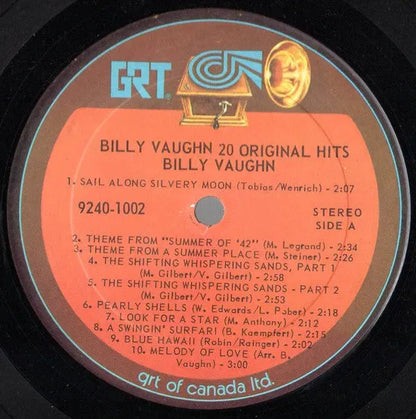 Billy Vaughn : 20 Original Hits - 20 Succes Orginaux (LP, Comp)