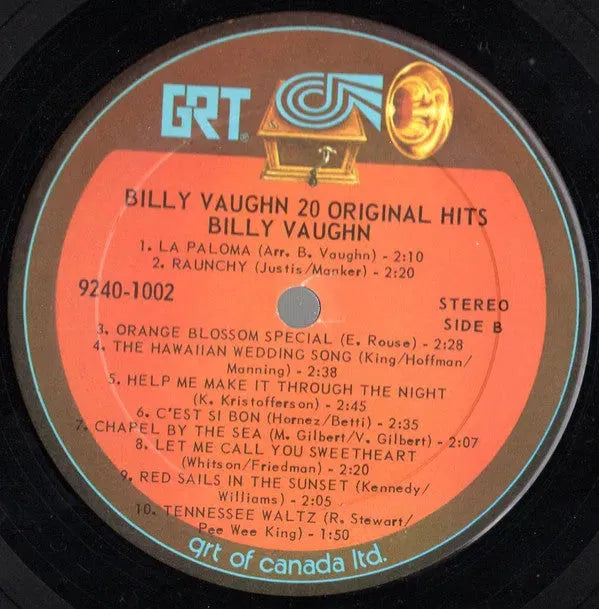 Billy Vaughn : 20 Original Hits - 20 Succes Orginaux (LP, Comp)