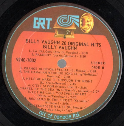 Billy Vaughn : 20 Original Hits - 20 Succes Orginaux (LP, Comp)