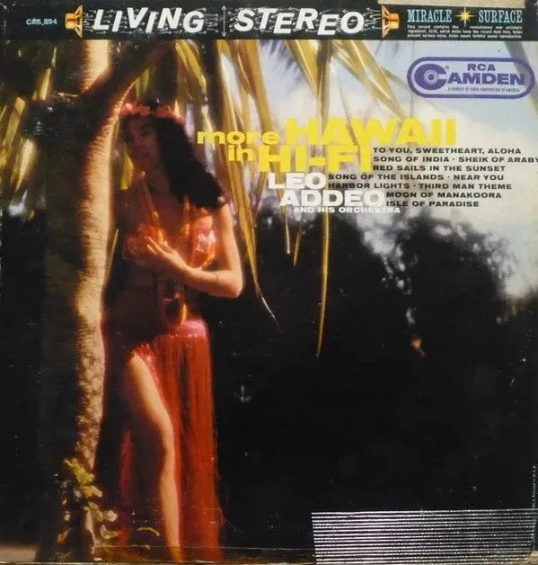 Leo Addeo And His Orchestra : More Hawaii In Hi-Fi (LP)