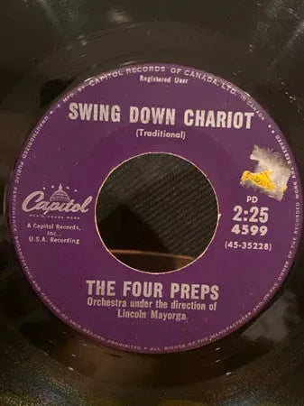 The Four Preps : More Money For You And Me / Swing Down Chariot (7", Single)