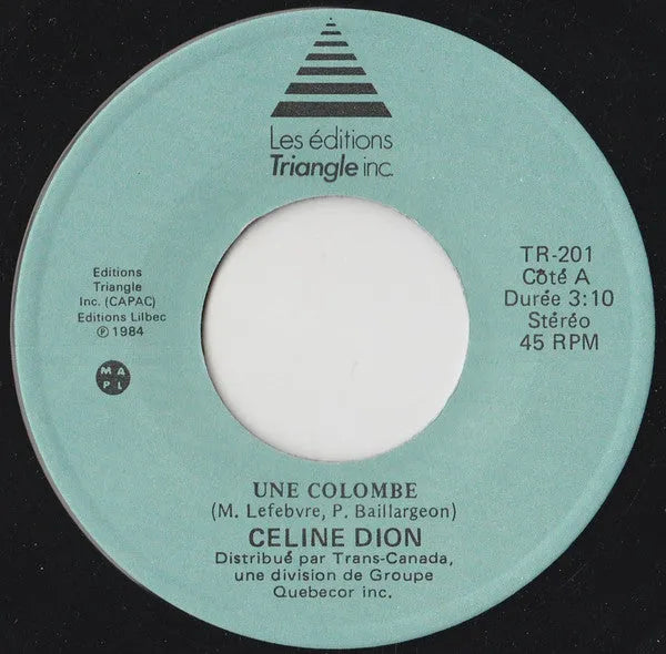 Céline Dion : Une Colombe (7", Single)