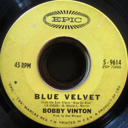 Bobby Vinton : Blue Velvet  (7", Single)